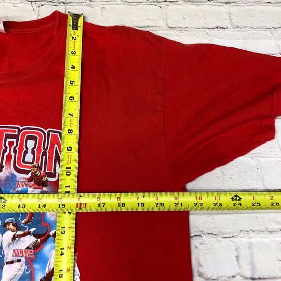 MLB Y2K Baseball Boston Red Sox 2007 Pennant Winners T-Shirt Size Large M166 -7 - Picture 4 of 13